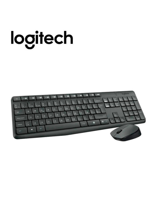 TECLADO KIT WIRELESS LOGITECH MK235 ( 920-007901 ) BLACK