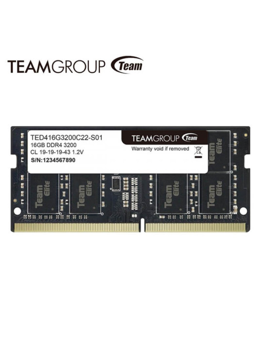 Memoria SODIMM DDR4 Teamgroup Elite 16GB 3200MHZ 1X16GB ( TED416G3200C22-S01 )
