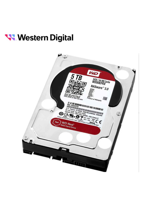 DISCO 3.5" WD 5TB SATA3 ( WD50EFRX ) 64MB RED