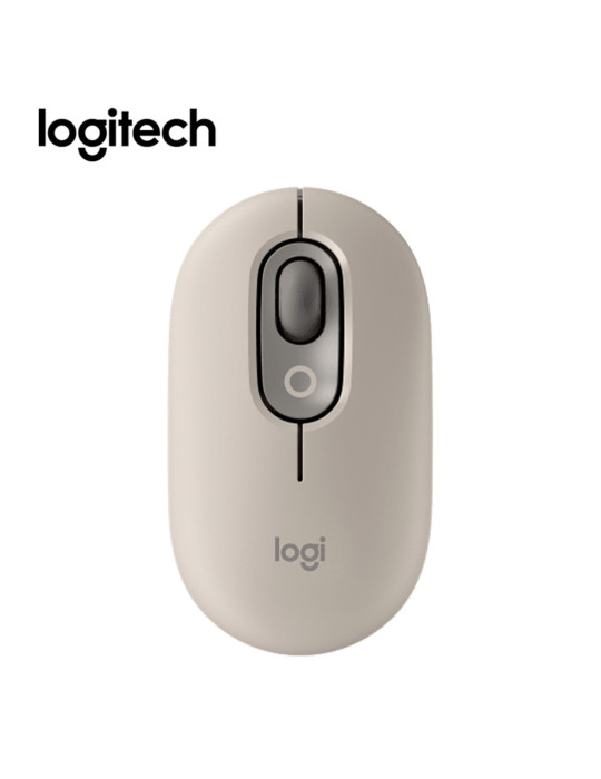 MOUSE BLUETOOTH LOGITECH POP ( 910-006648 ) MIST SAND GRAY