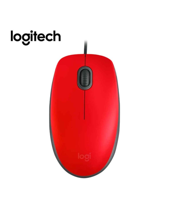 Mouse Logitech M110 (910-005492) Silent Usb Red