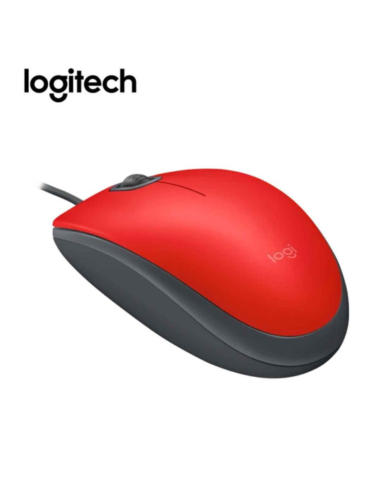 Mouse Logitech M110 (910-005492) Silent Usb Red
