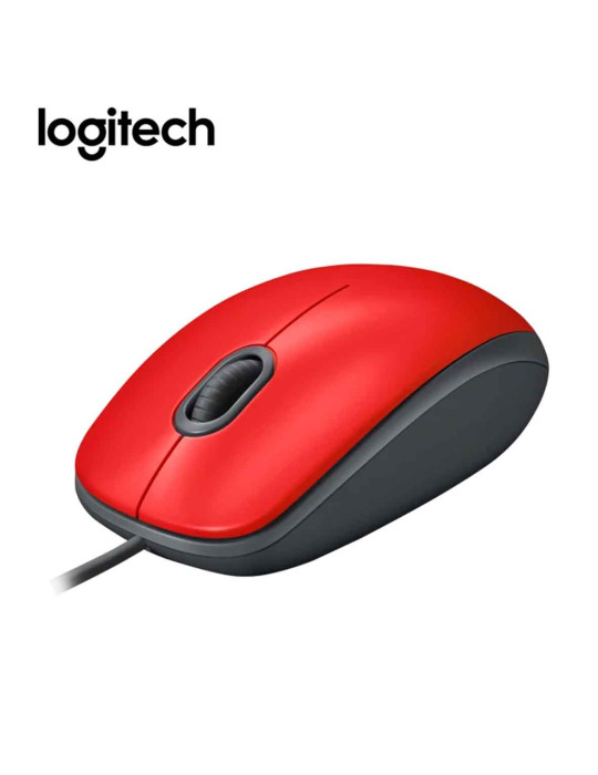 Mouse Logitech M110 (910-005492) Silent Usb Red