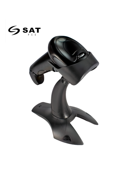 LECTOR DE CODIGO BARRA SAT AI202 PLUS ID 1D/2D BLACK