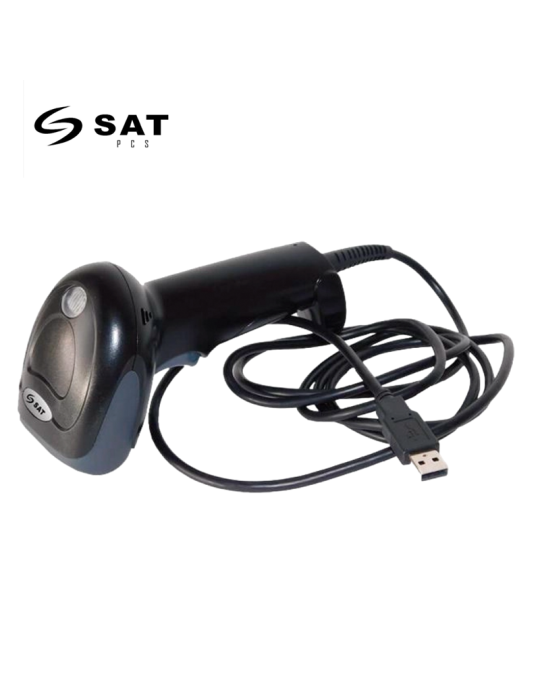 LECTOR DE CODIGO BARRA SAT AI202 PLUS ID 1D/2D BLACK