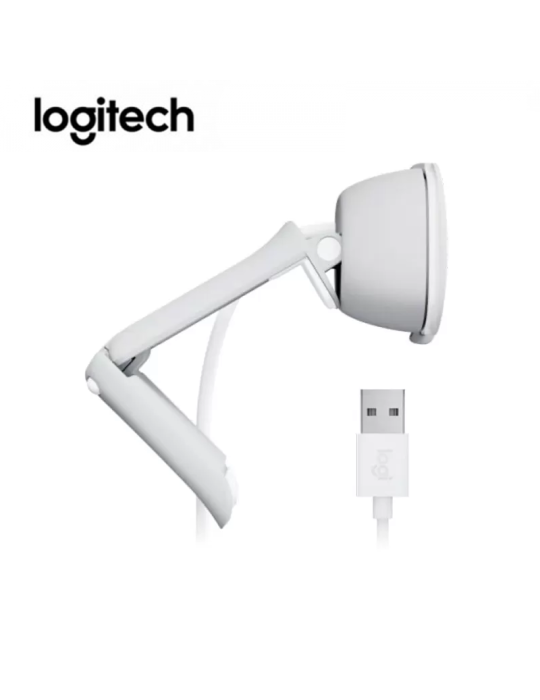 CAMARA WEB LOGITECH BRIO 100 ( 960-001615 ) FHD 1080P WHITE