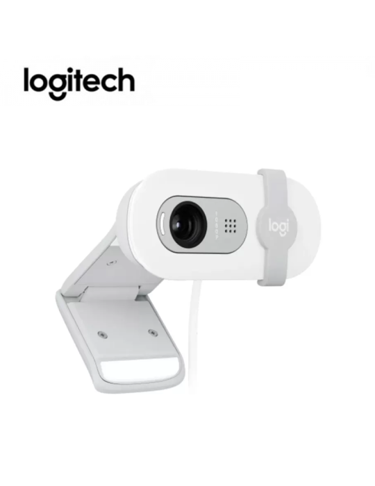 CAMARA WEB LOGITECH BRIO 100 ( 960-001615 ) FHD 1080P WHITE