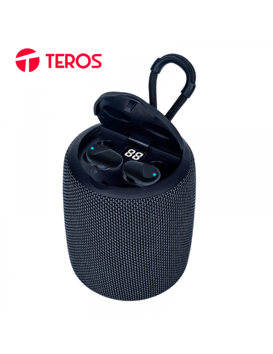 Parlante Bluetooth Teros Te-6033n 2 En 1 Black