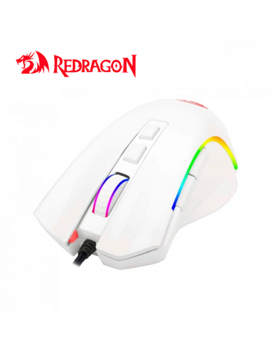 Mouse Gaming Redragon Griffin ( M607W ) 7200 Dpi White Rgb