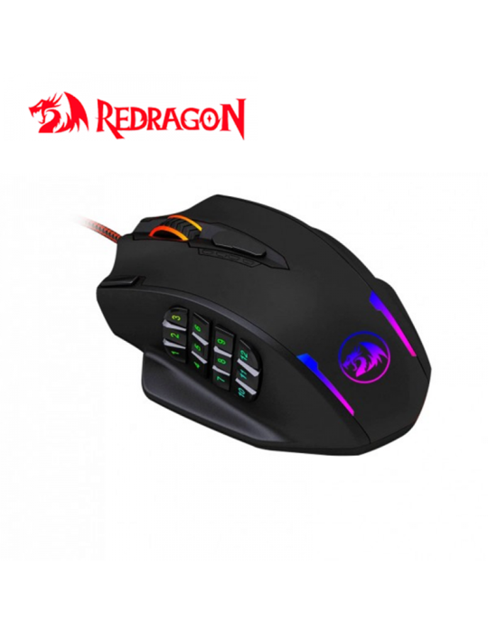 MOUSE GAMING REDRAGON IMPACT M908 ( M908 ) 12400 DPI BLACK RGB Online