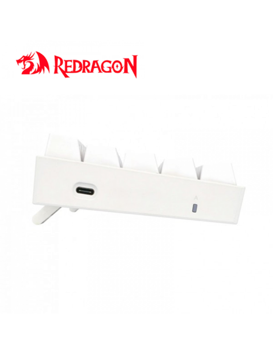 TECLADO GAMING REDRAGON DRAGONBORN WHITE ( K630WRGB ) RGB SWITCH RED