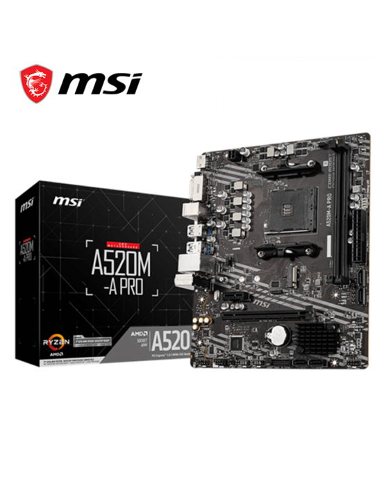 Placa Amd Msi A520m-a Pro (911-7C96-034) Ddr4 Am4