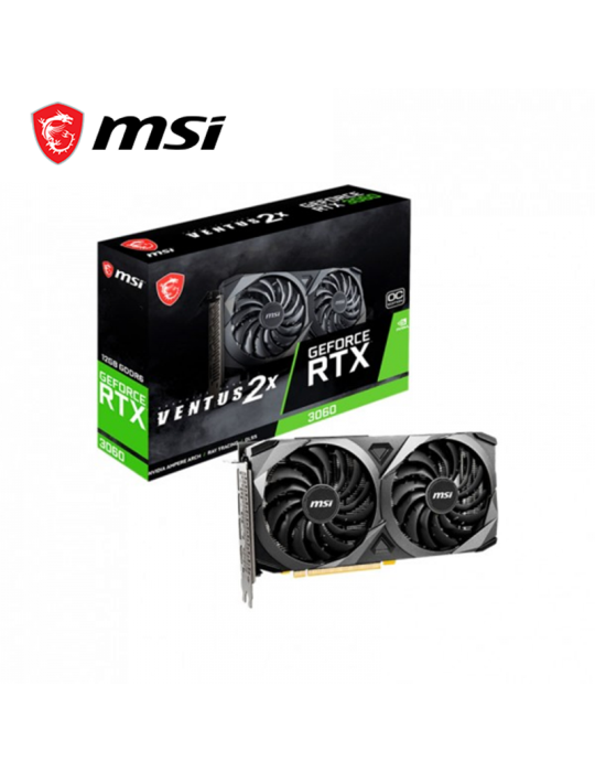 Tarjeta De Video Nvidia Msi Rtx 3060 Ventus 2x Oc 12gb Gddr6 192 Bits (RTX 3060 VENTUS 2X 12G OC)