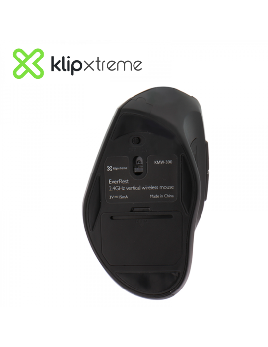 MOUSE WIRELESS KLIP XTREME EVERTREST( KMW-390 ) VERTICAL BLACK