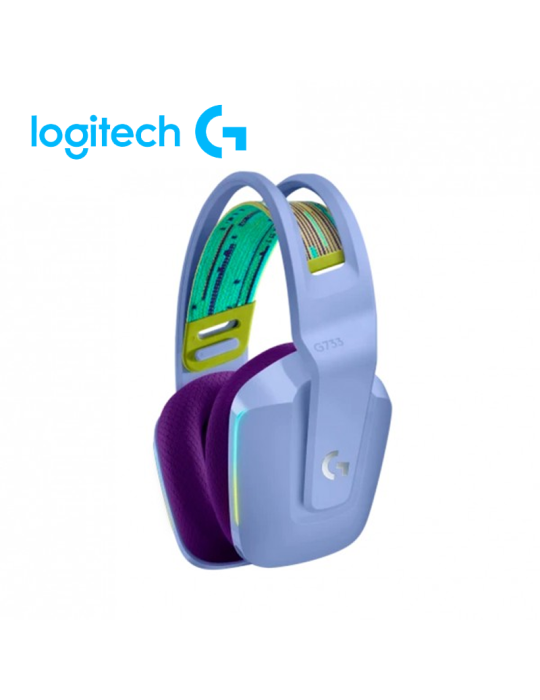 AUDIFONO GAMING WIRELESS LOGITECH G733 ( 981-000889 ) RGB LILAC