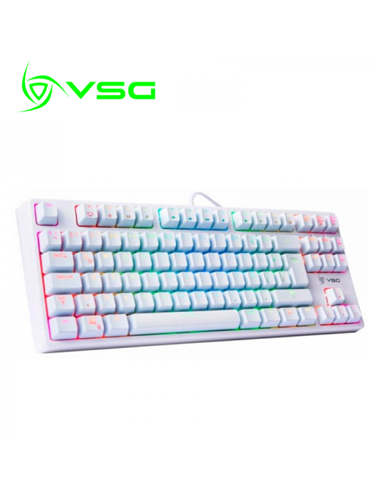 TECLADO GAMING VSG ALNITAK ( VG-KM982-WHT-BRW ) WHITE SWITCH BROWN Online