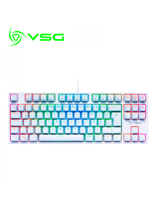 TECLADO GAMING VSG ALNITAK ( VG-KM982-WHT-RED  ) WHITE SWITCH RED Online
