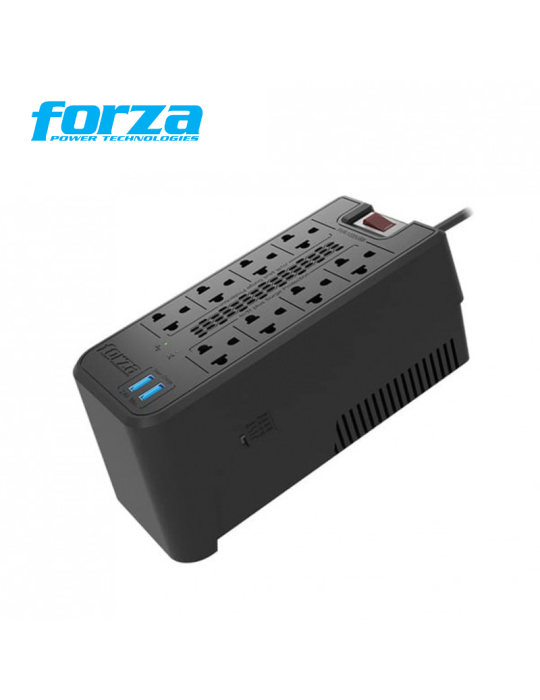 Estabilizador Forza 1200VA ( FVR-1222USB ) 600W  8-Out