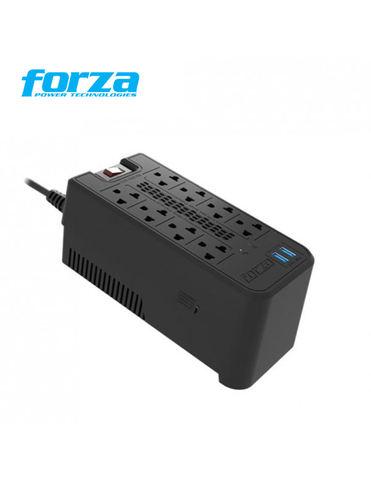 Estabilizador Forza 1200VA ( FVR-1222USB ) 600W  8-Out
