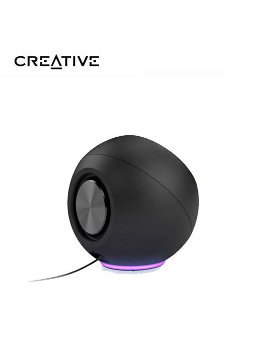 Parlante Creative Pebble Se 2.0 Black Rgb (51MF1725AA000)