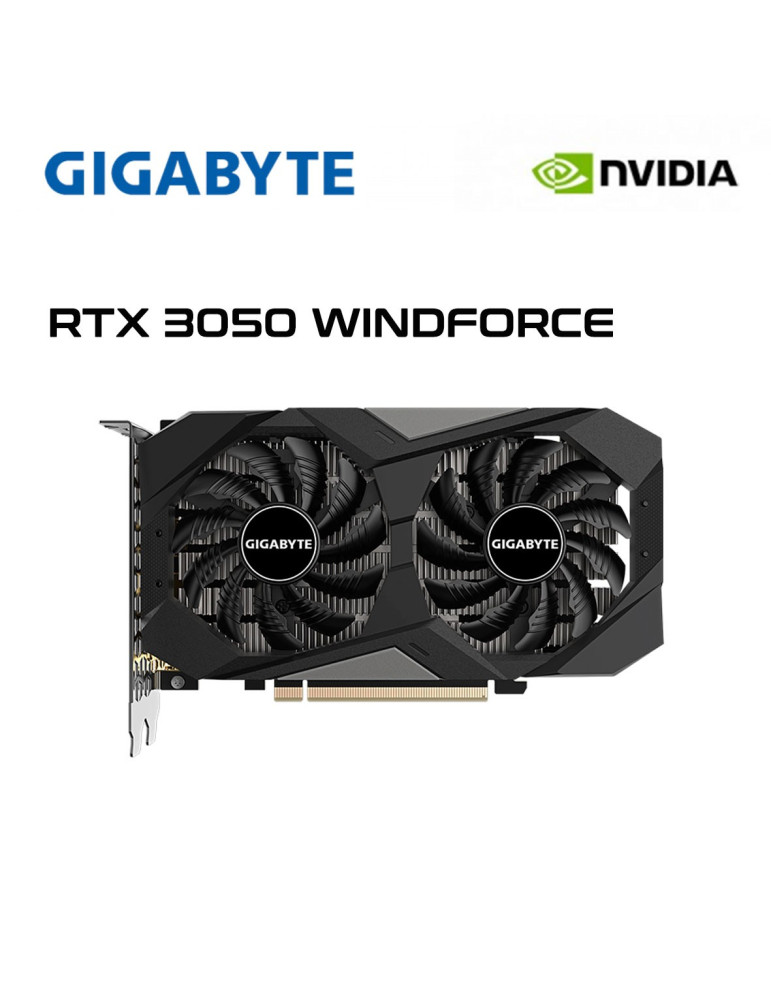 Carte Graphique GIGABYTE GeForce RTX 3050 WINDFORCE OC V2 6 Go GDDR6 - 6