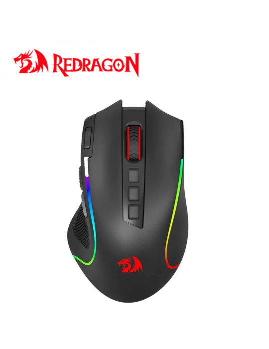 Mouse Gaming Wireless Redragon Predator Pro 8000 Dpi Black ( M612RGB-PRO )