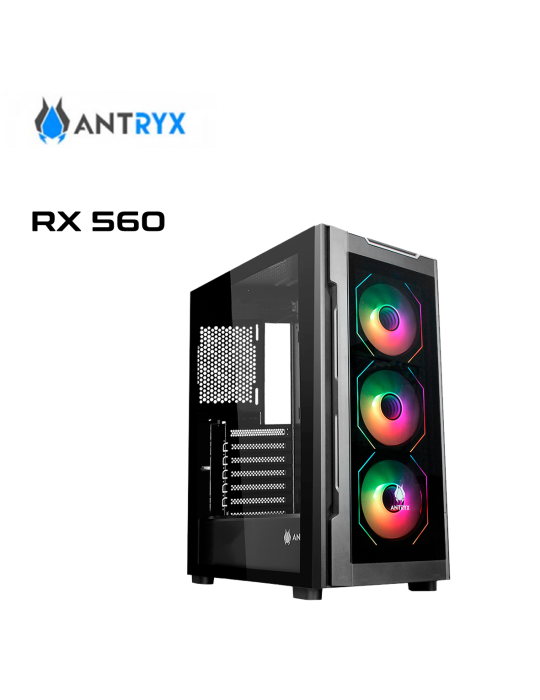 CASE ANTRYX RX 560 ( AC-RX560K ) BLACK ARGB USB 3.0