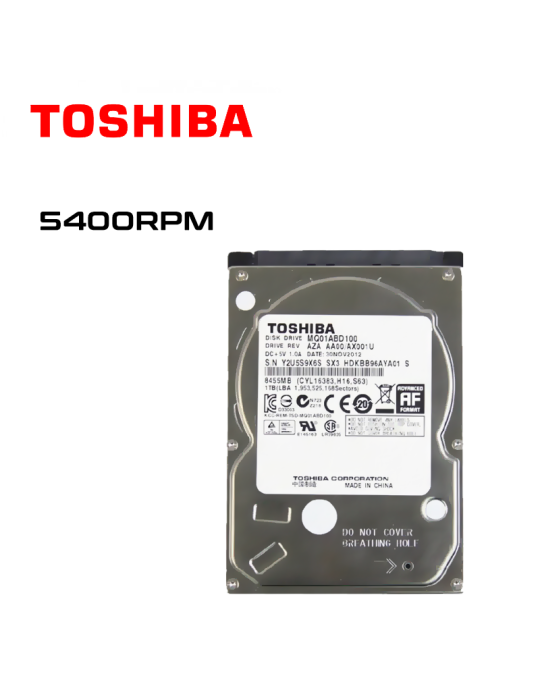 Disco Laptop 2.5" Toshiba 1TB Sata3 5400RPM (MQ01ABD100)
