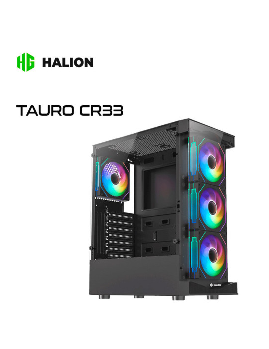 Case 500W Halion Tauro CR33 (TAURO CR33) RGB BLACK