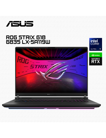 LAPTOP GAMER ASUS ROG STRIX G18 G835LX-SA119W CORE ULTRA 9 275HX 64GB 2TB SSD RTX 5090 24GB 18" W11 (90NR0LF1-M008B0)