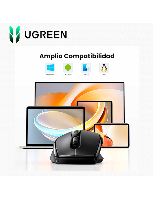 Mouse Wireless Ugreen M511 Ergonomic 1600DPI (45012)