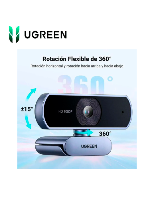 Camara Ugreen CM678 (15728) Black USB FHD