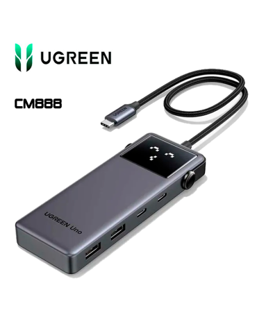 ADAPTADOR HUB 6 EN 1 UGREEN CM888 (35998) USB-C HDMI USB-A 3.2
