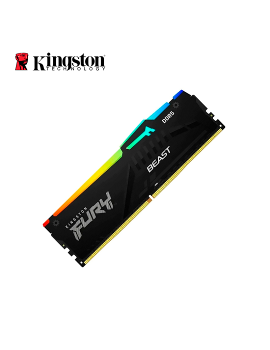 Memoria DDR5 Kingston 32 GB 6000MHZ (KF560C36BBEA-32) Fury Beast Black RGB