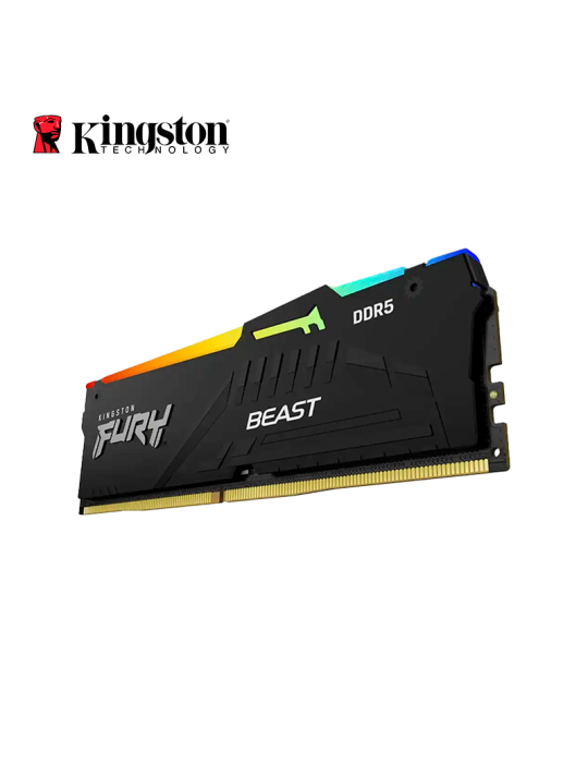 Memoria DDR5 Kingston 32 GB 6000MHZ (KF560C36BBEA-32) Fury Beast Black RGB