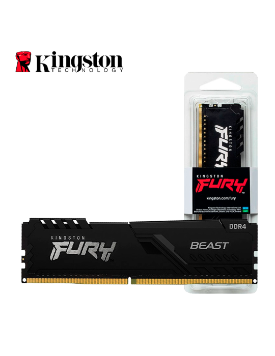 Memoria DDR4 Kingston 16GB Fury Beast KF432C16BB1/16WP