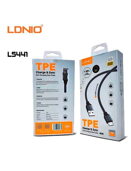 CABLE CARGA RAPIDA LDNIO USB LS 441 C (LS441)