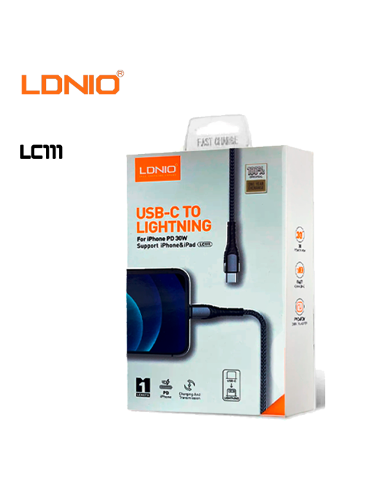 CABLE USB C A LIGHTNING LDNIO LC111
