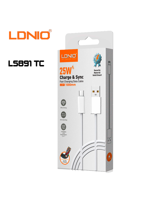 CABLE USB LDNIO LS891 TYPE-C (LS891 TC)