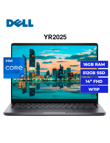 LAPTOP DELL PRO PC 14250 CORE I7-250U 16GB 512GB SSD 14" FHD W11 PRO (YR2025)