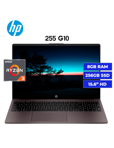 LAPTOP HP 255 G10 AMD RYZEN 3 7320U 8GB 256GB SSD 15.6" FREE DOS (BF9X1AT-ABM)