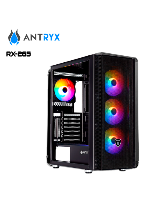 CASE 500W ANTRYX RX-265 BLACK RGB (AC-RX265KFR-500CP)