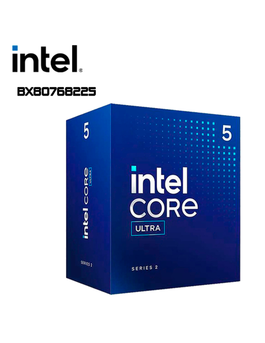 PROCESADOR INTEL CORE ULTRA 5 225 4.90GHZ 20MB LGA 1851 (BX80768225)