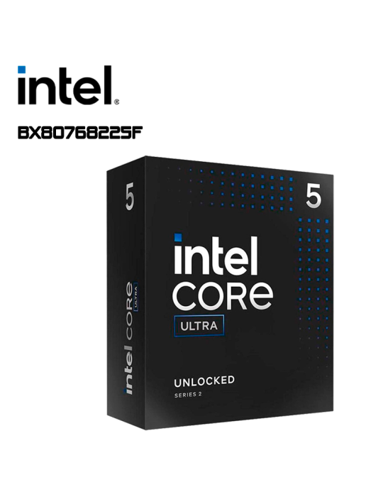 PROCESADOR INTEL CORE ULTRA 5 225F 4.90GHZ 20MB LGA 1851 (BX80768225F)