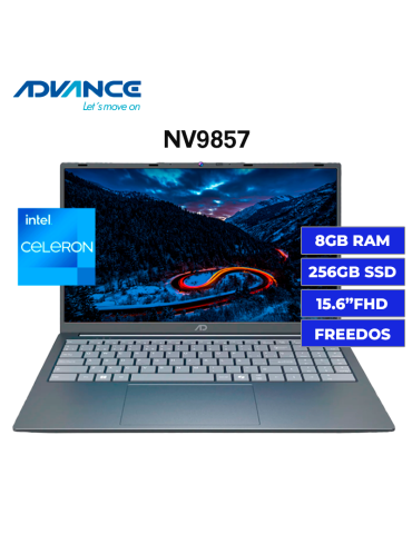 Laptop Advance Celeron N4500 NV9857 8GB 256GB 15.6¨ Freedos (NV9857)
