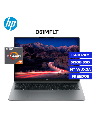 Laptop HP 200 G2A Ryzen 7-250 16GB 512GB 16" Freedos (D61MFLT)