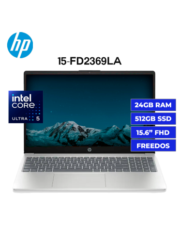 LAPTOP HP 15-FD2369LA ULTRA 5-225U 24GB 512GB SSD 15.6" FREEDOS (D3XX4LA)