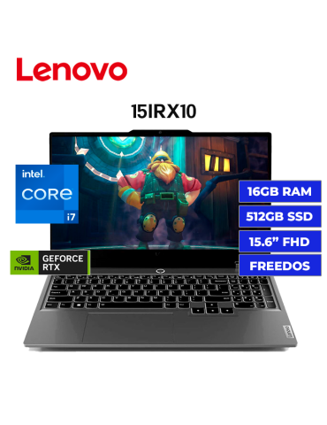 Laptop Lenovo Loq 15IRX10 Core I7-13700HX 16gb 512gb Ssd Rtx 5050 8GB 15.6" FHD Freedos (83JE00Q8LM)