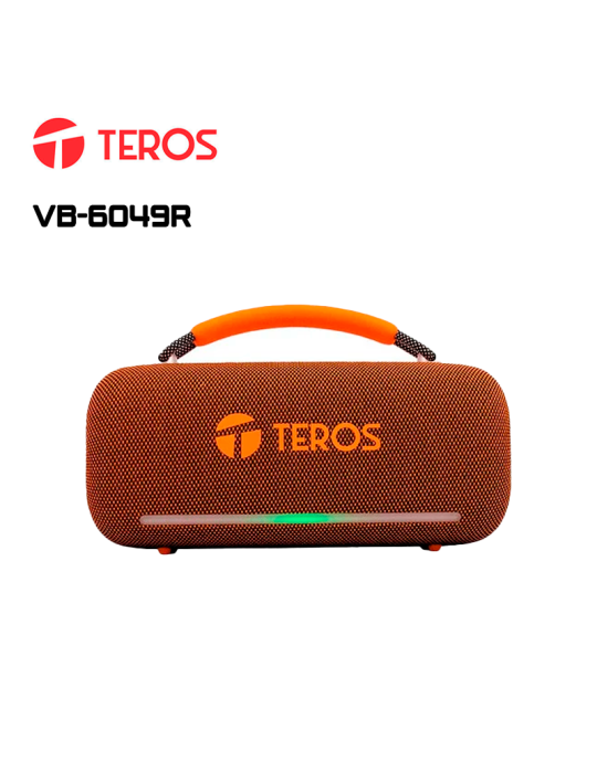PARLANTE BLUETOOTH TEROS VB-6049R 60W BROWN RGB (VB-6049R)