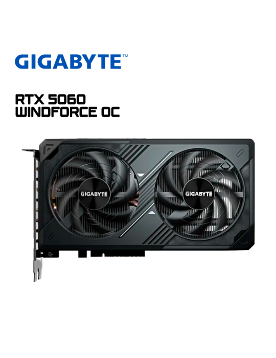 TARJETA DE VIDEO NVIDIA GIGABYTE RTX 5060 WINDFORCE OC 8GB GDDR7 128 BITS (9VN5060WO-00-G10)